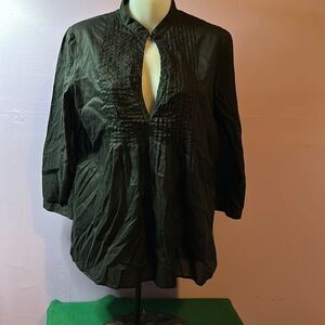 Theory Women’s Black 3/4 Sleeve Pullover Blouse Top Size Medium M Lightweight